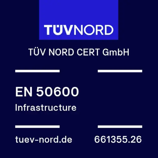 TÜV NORD CERT GmbH EN 50600 Infrastructure certification